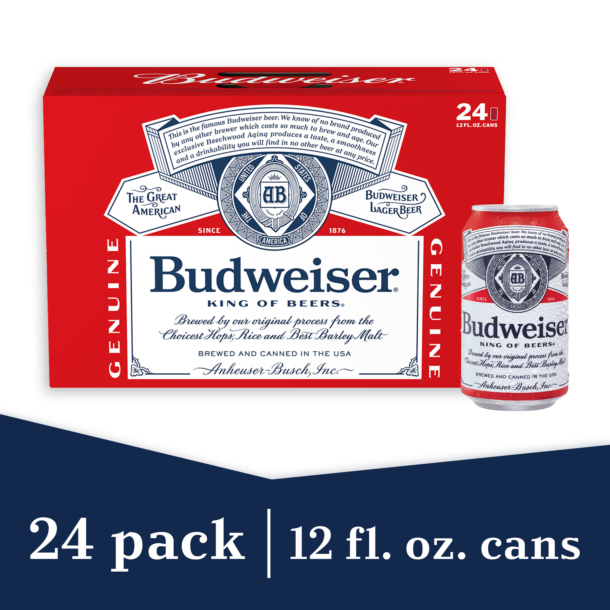 Bud Can Suitcase 12 OZ 24Pk